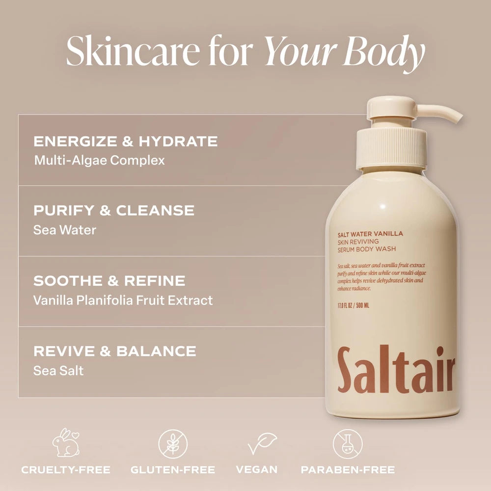 Saltair Salt Water Vanilla Body Care Duo